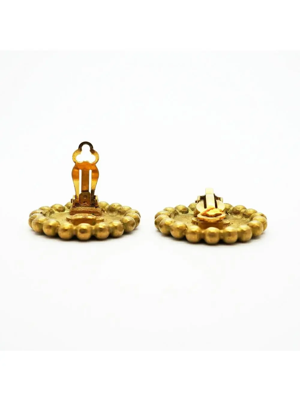 Chanel Cc Logo Clip-On Earrings Metal #357913C55B